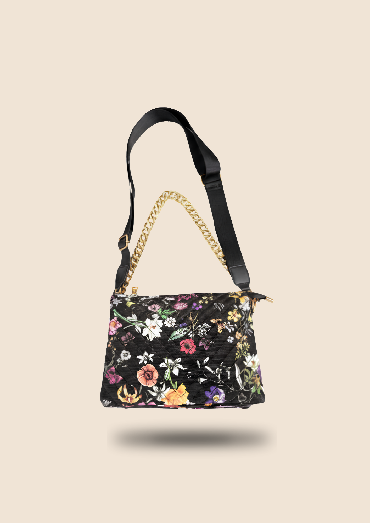Bandolera Floral Noir Aura