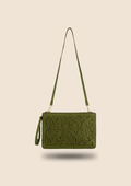 Clutch Calado Verde Oliva Aura